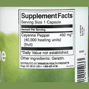 Swanson Cayenne – 450 mg, 300 Capsules