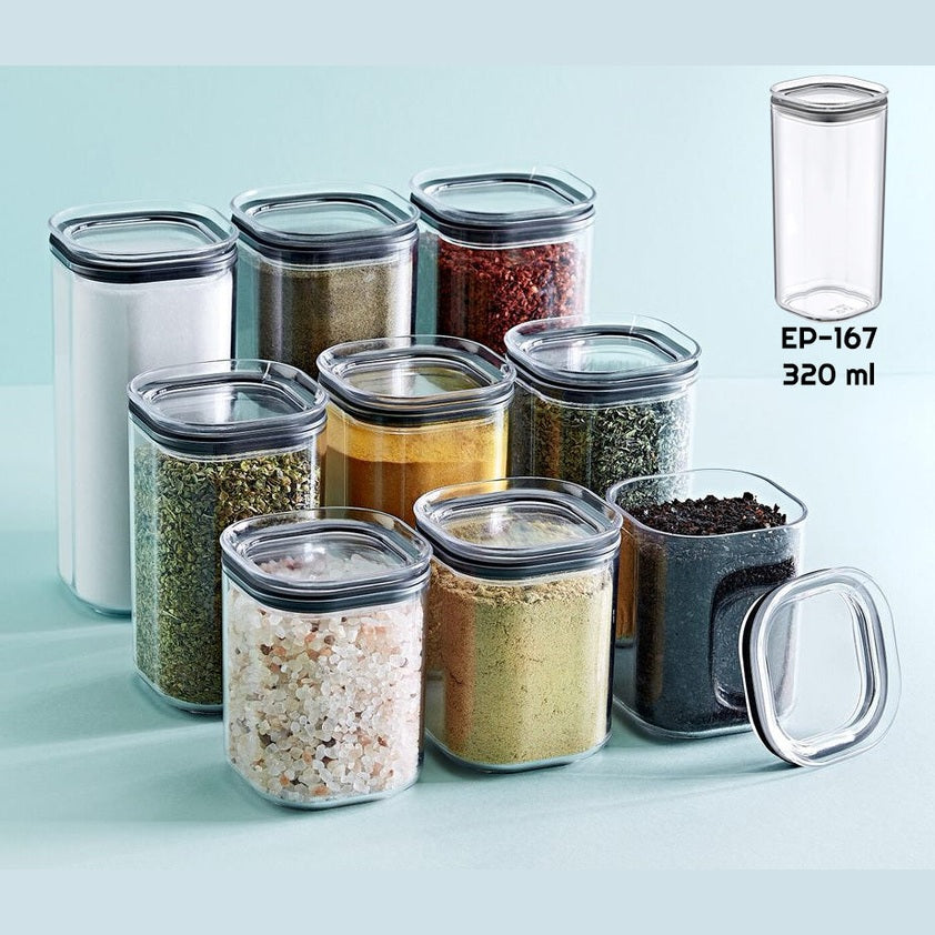 Airtight Squared Spice Jar 320 ml