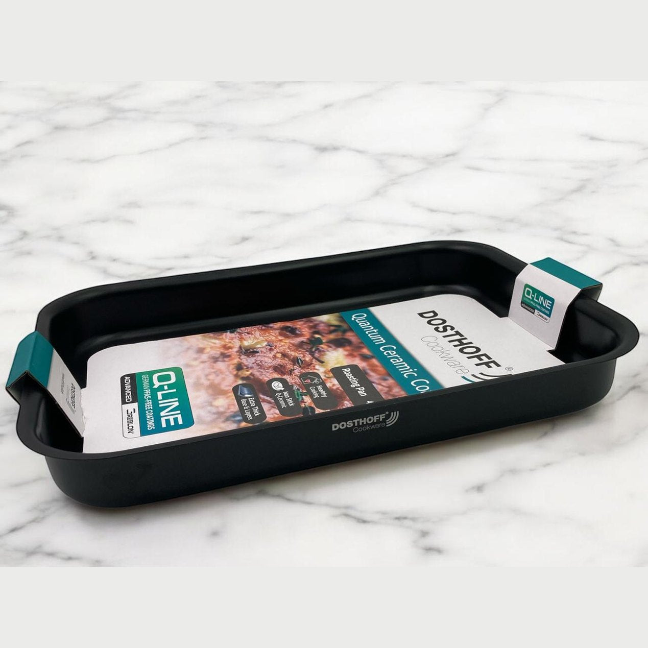 Dosthoff Black Quantum Rectangular Oven Tray 41 cm