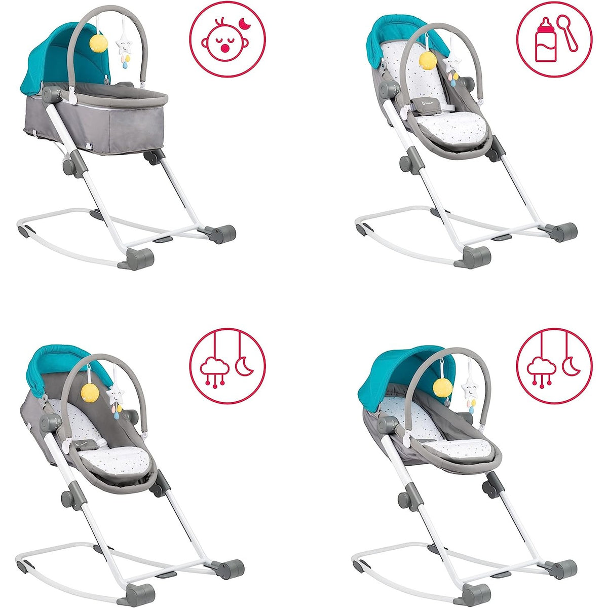 Badabulle Compact Relax 4-in-1 Bouncer