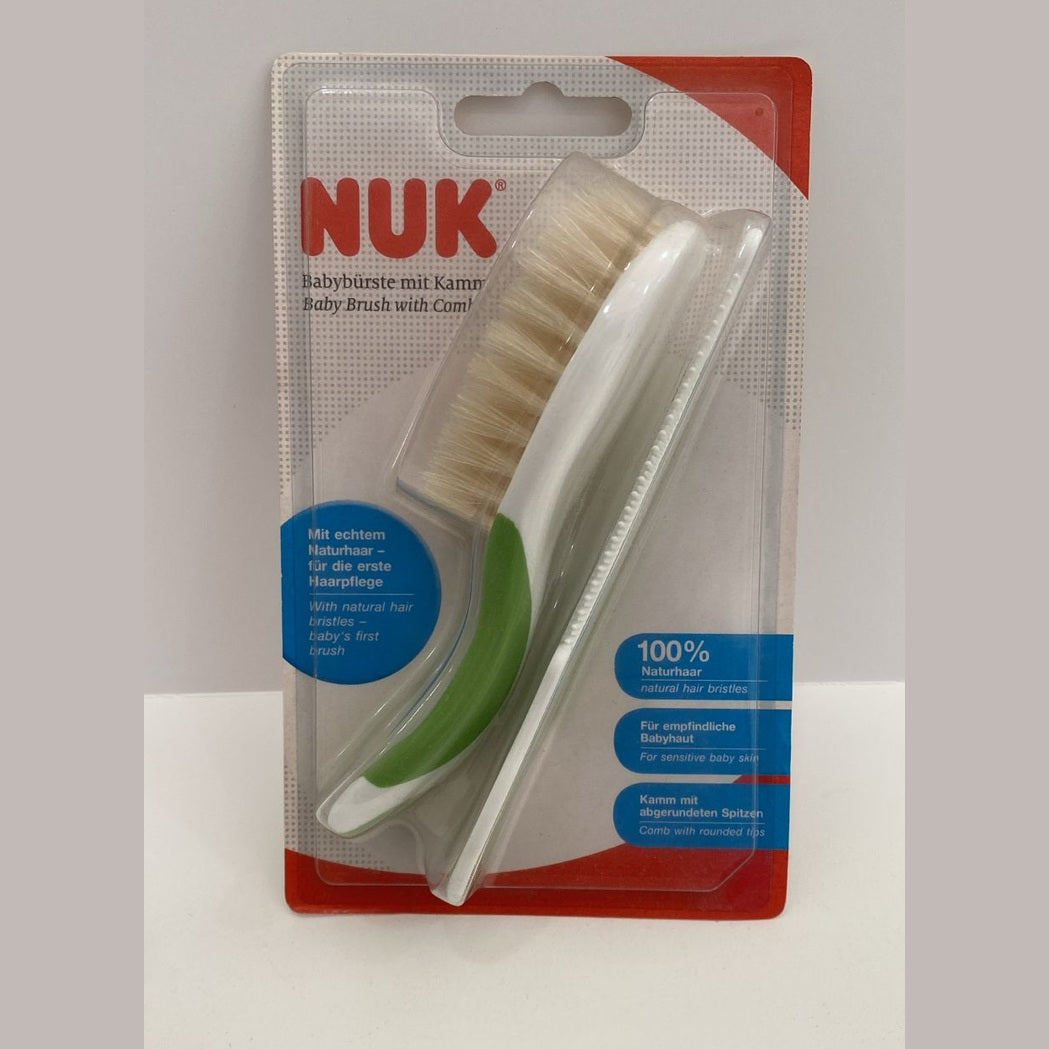 Nuk Brush & Comb Green