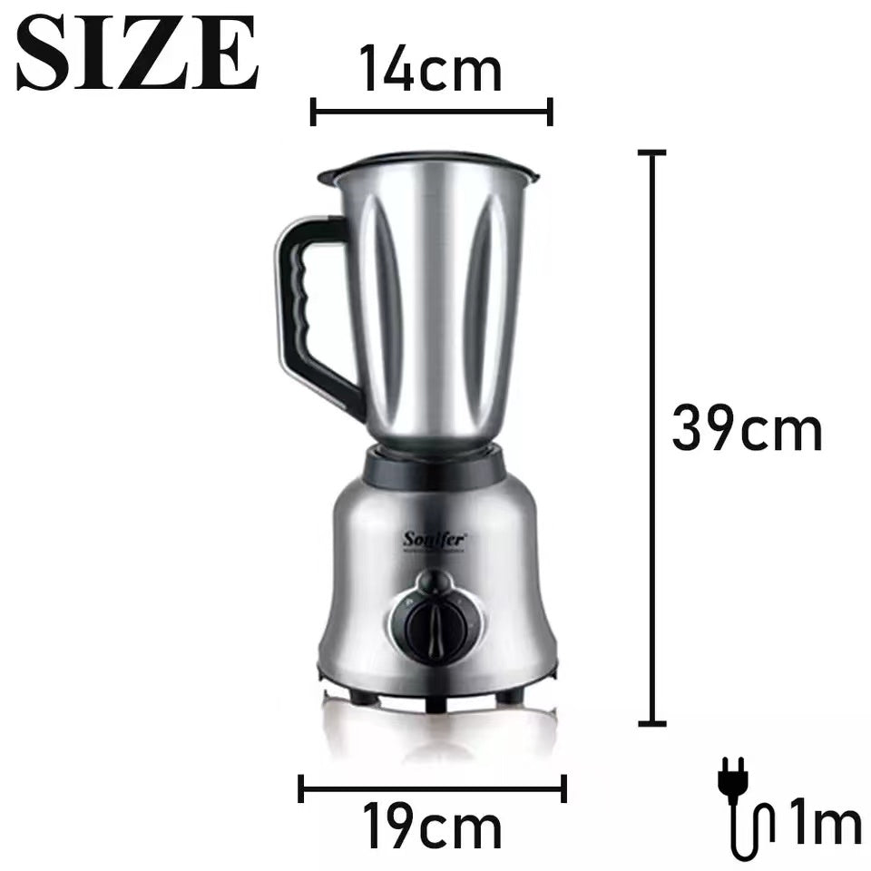 Sonifer SF-8031 400W manufacturer home 2 in 1 with grinder 1.5L electric stainless steel table blender