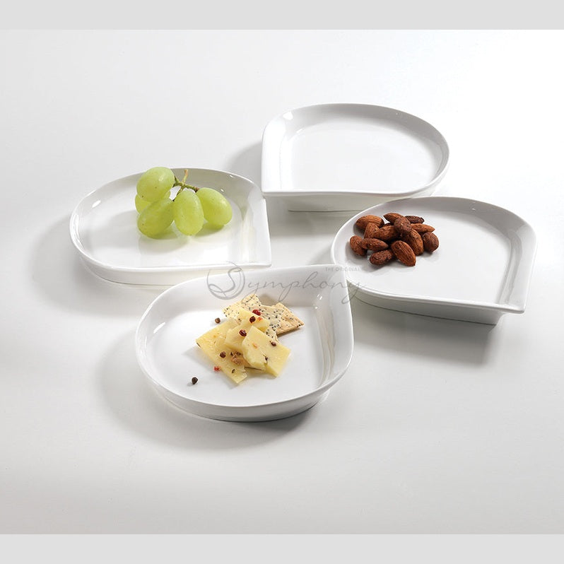 symphony tartine plates set of 4 - L:17cm