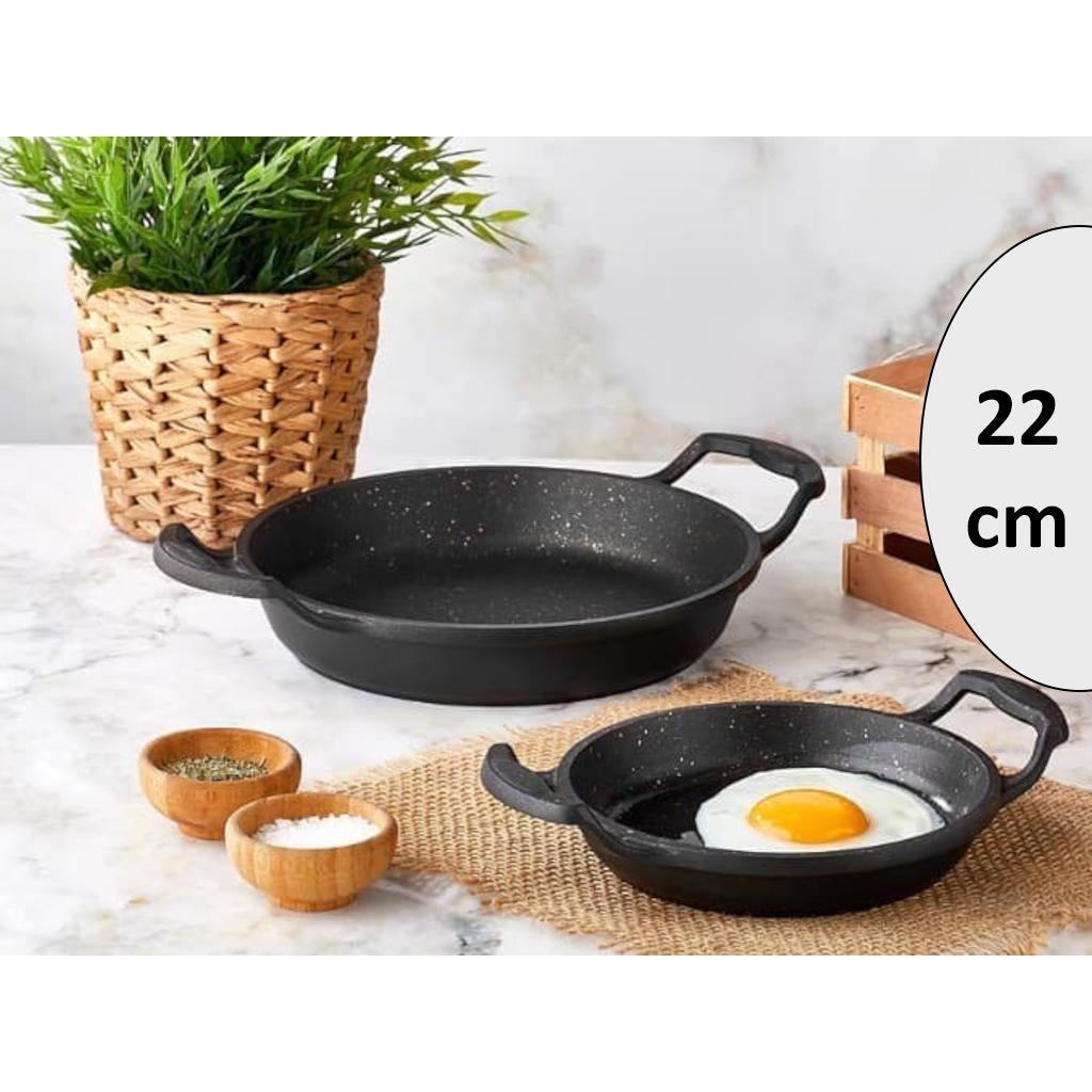 DOSTHOFF CAST ALUMINIUM GRANITE COATED EGG PAN 22 CM