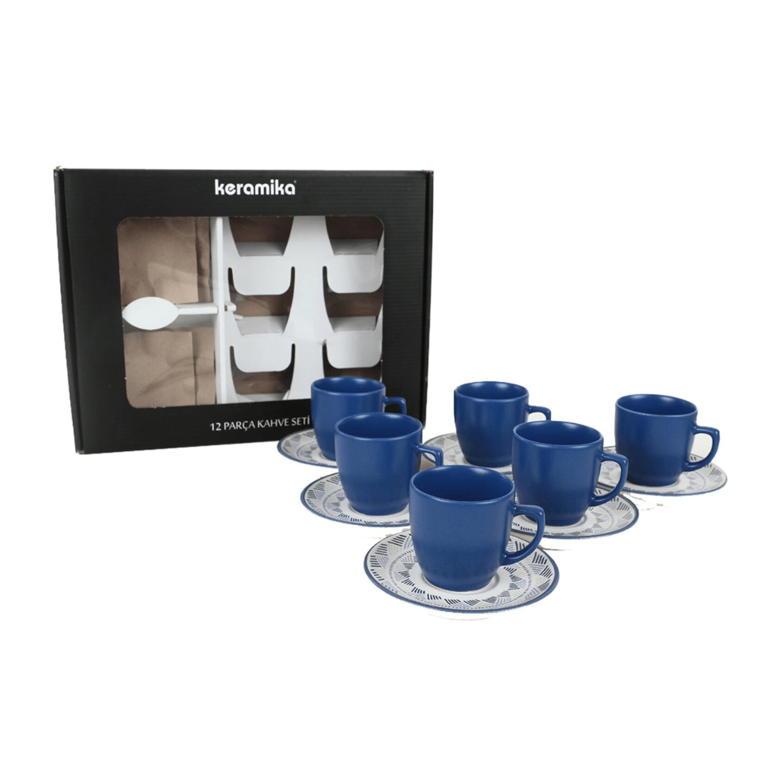 COFFEE Cup Set Of 6 Matte MAGIC CYLINDER 12 PIECES