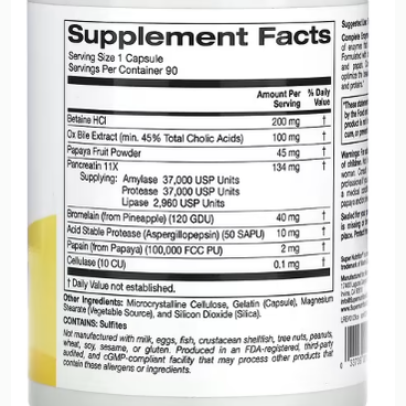 Super Nutrition, SimplyOne, Complete Enzymes, 90 Capsules