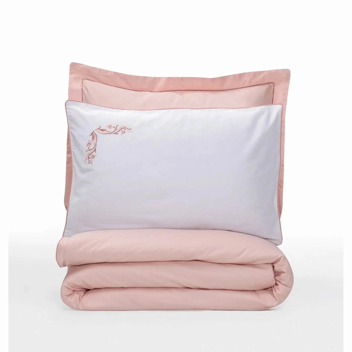 Elite Silk cotton Double Duvet Cover Set Melinda Pink