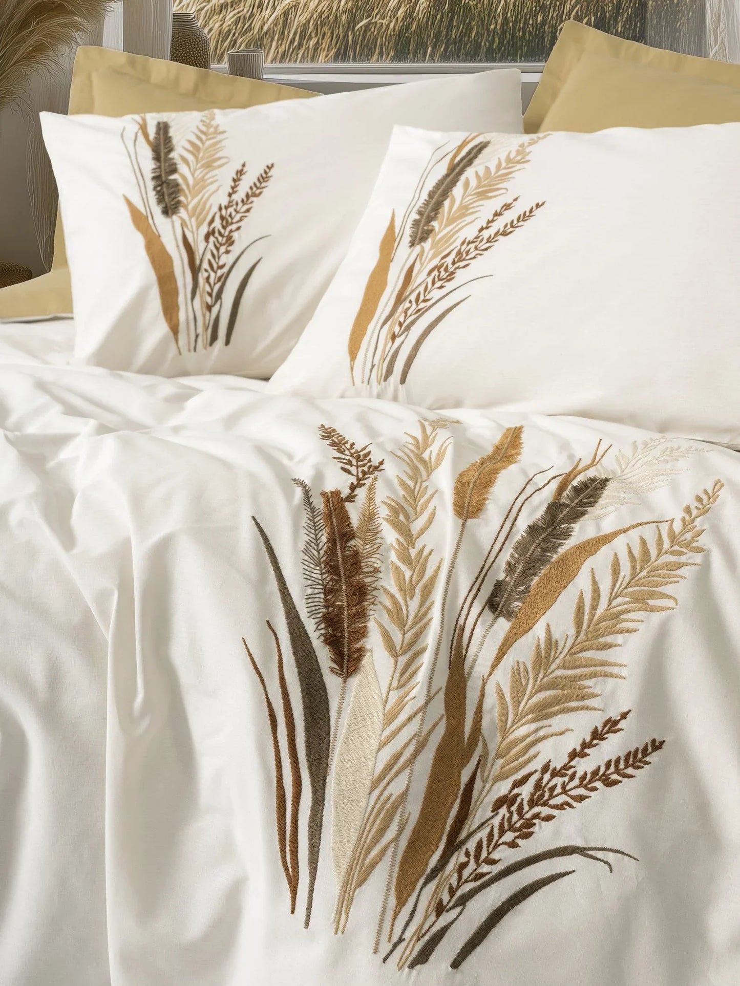 Embroidered Double Duvet Cover Set Alvora