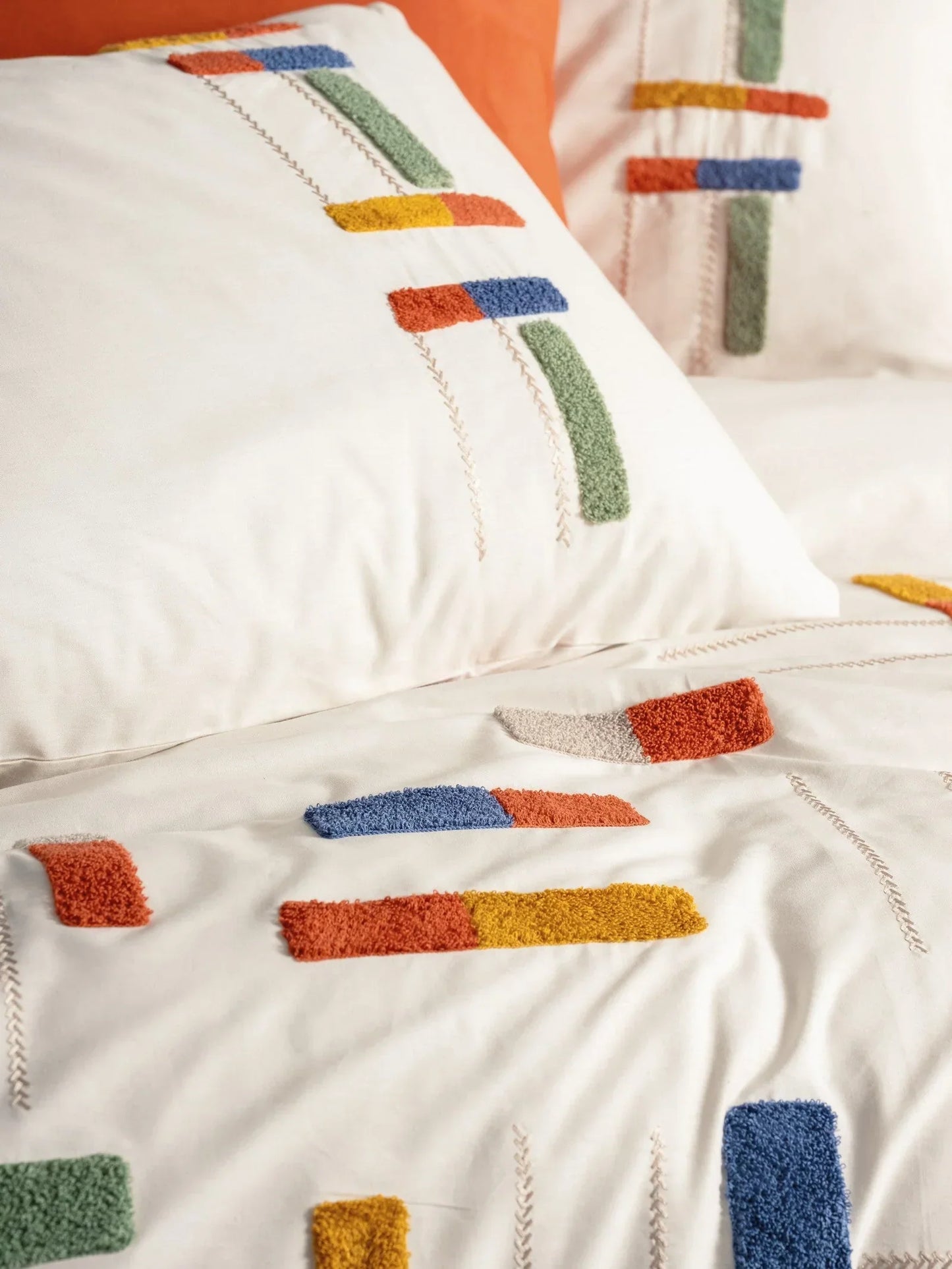 Embroidered Double Duvet Cover Set Katy