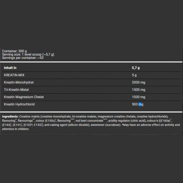 Bad Ass Creatine – 300g (52 Servings) | Muscle Strength, Power & Recovery Support