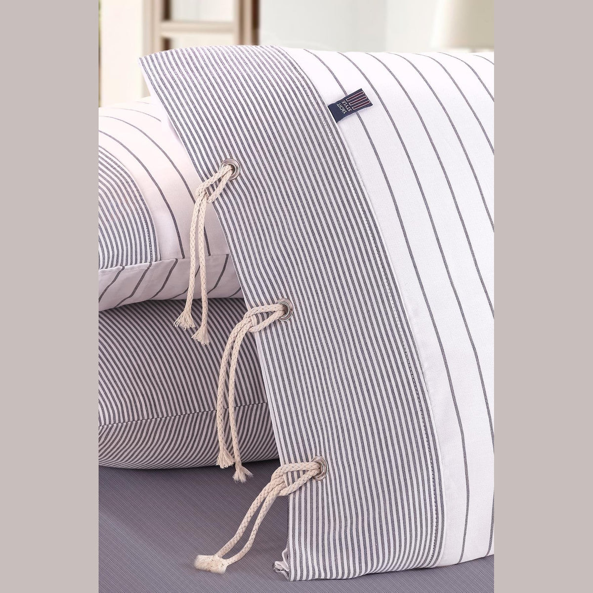 Cruise Double Yarn Dyed Duvet Cover Set - Indigo