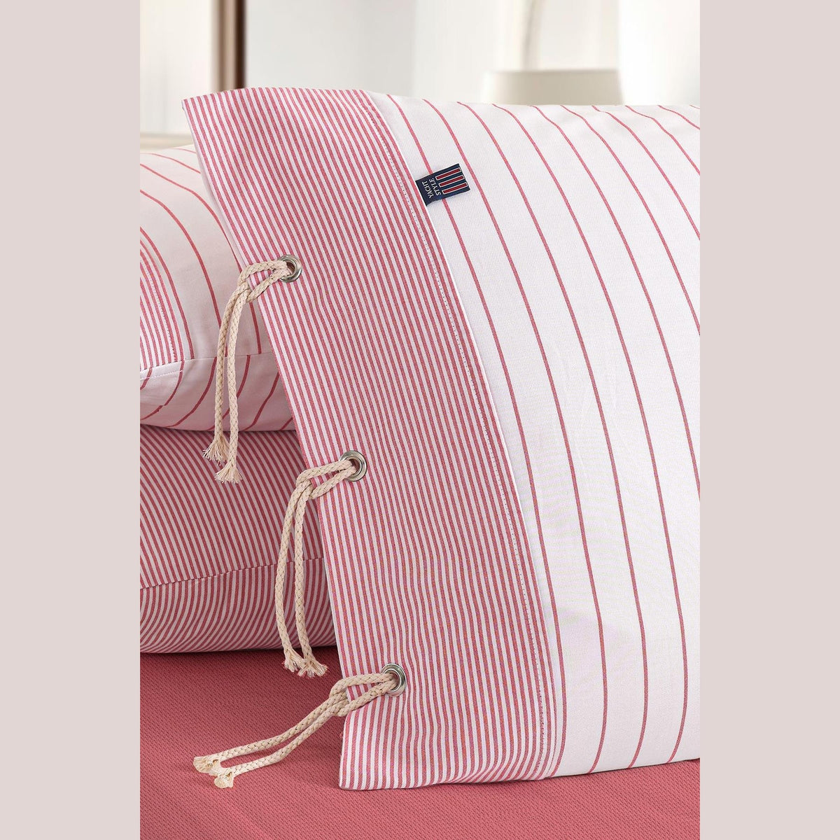 Cruise Double Yarn Dyed Duvet Cover Set - Red