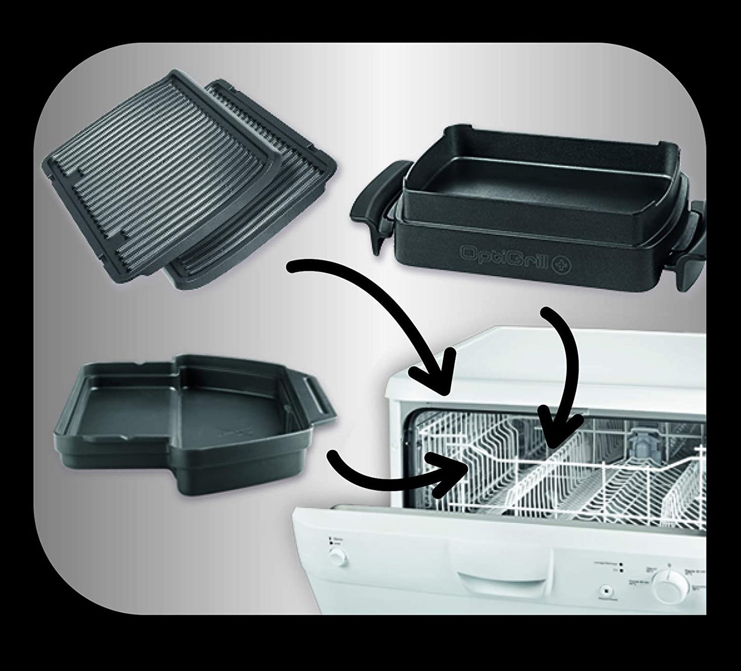 Tefal Optigrill Plus Indoor Electric Grill 2000W gc712d12