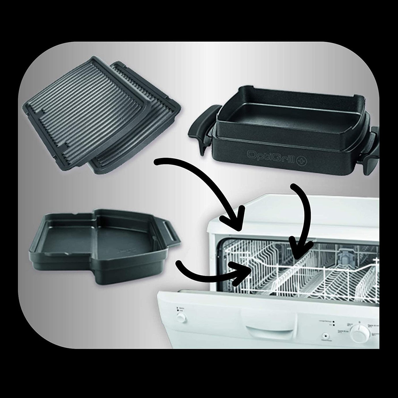 Tefal Optigrill Plus Indoor Electric Grill 2000W gc712d12