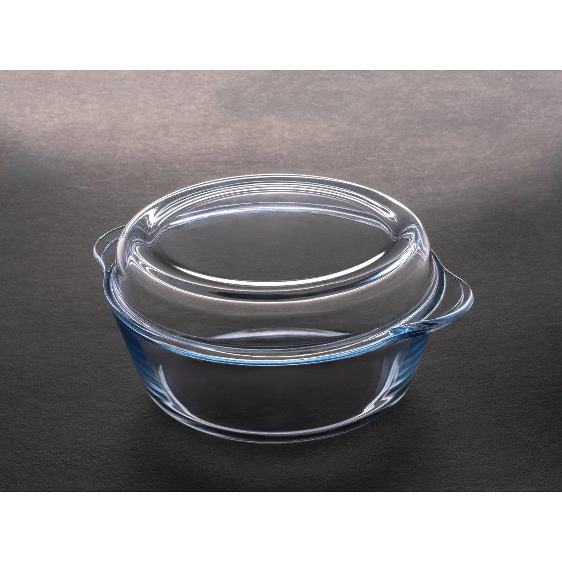 Oven Safe Borosilicate Glass Casserole with Lid 24.7 cm