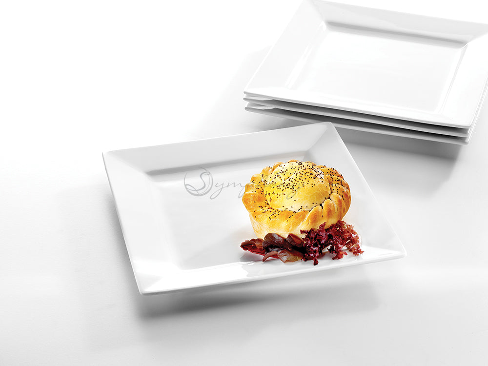 Symphony square plate set of 4 - W:25.5cm