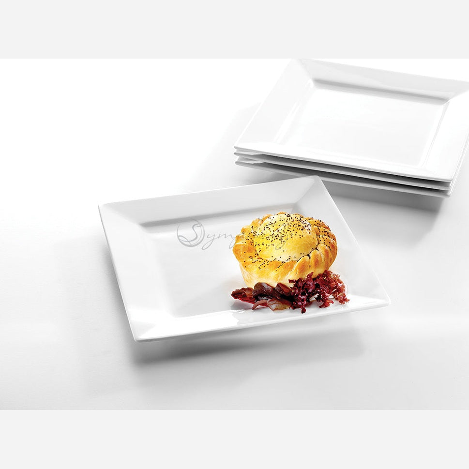 Symphony square plate set of 4 - W:25.5cm