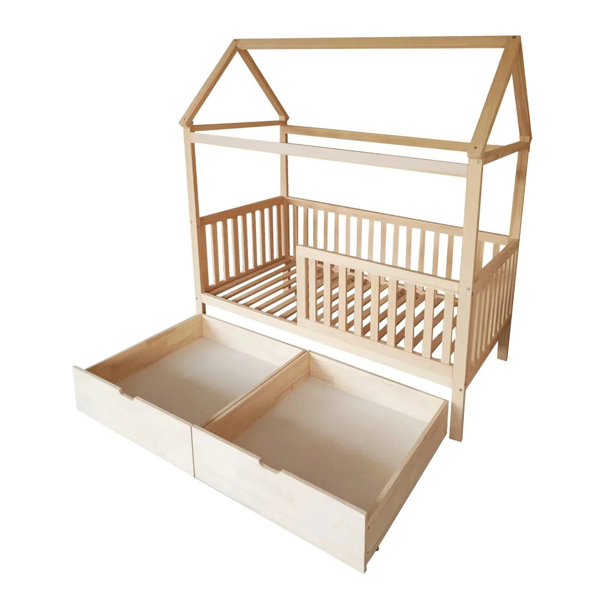 Kukka - Natural Wood Montessori - Bed 90*200cm - Floor Bed