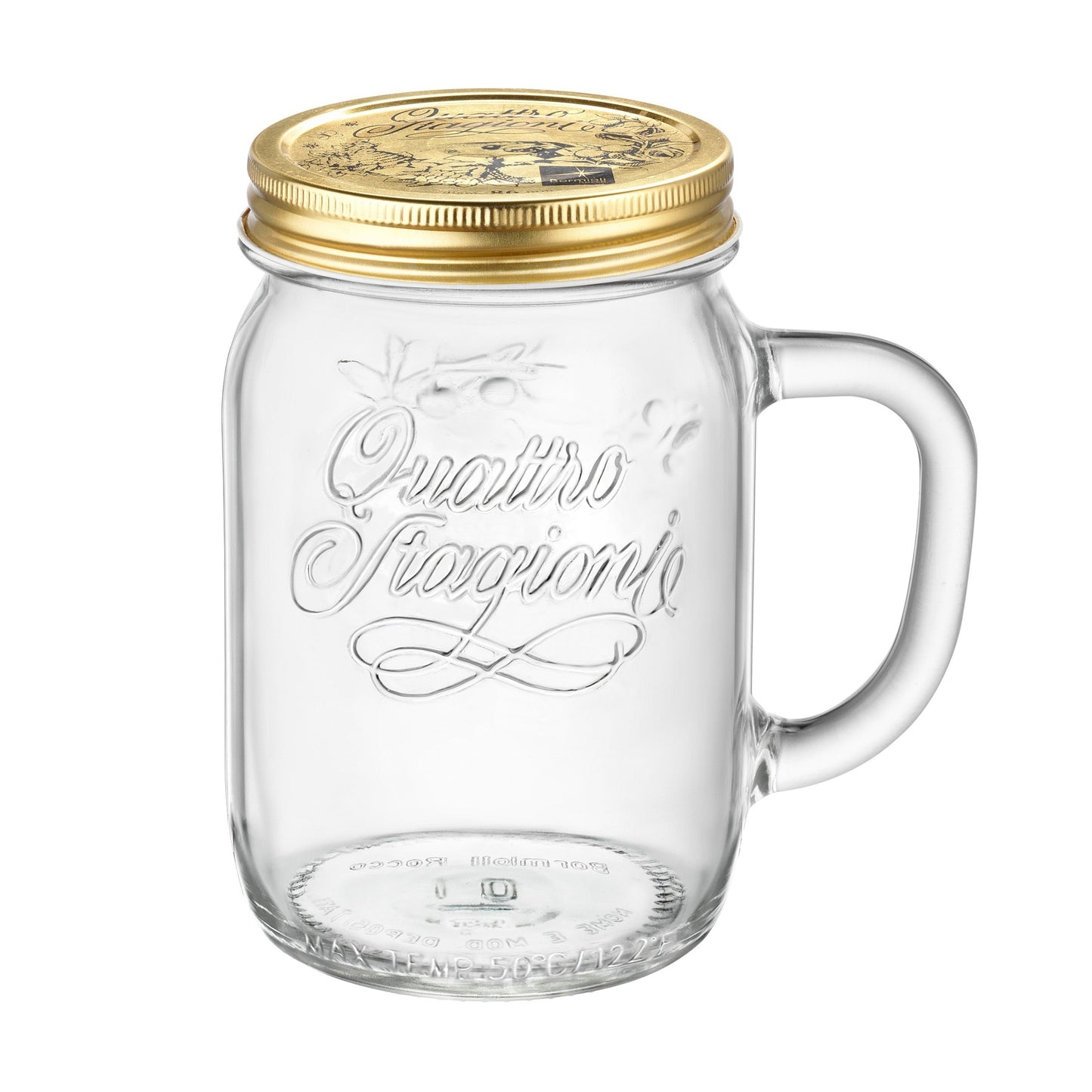 Bormioli rocco quattro stagioni jar with handle 70cl