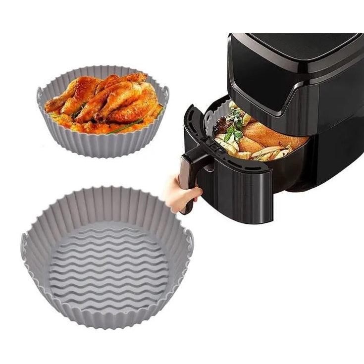 Round Air Fryer Silicone Basket Tray