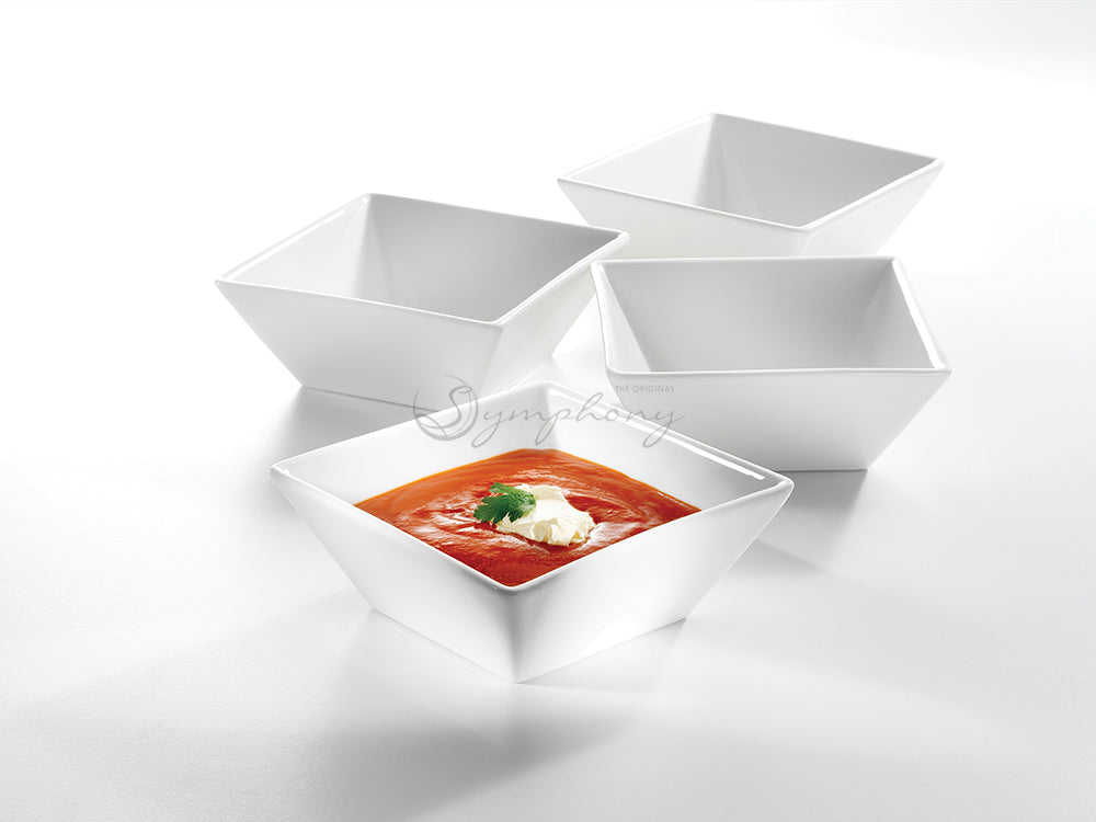 Symphony square bowl set of 4 W:15cm
