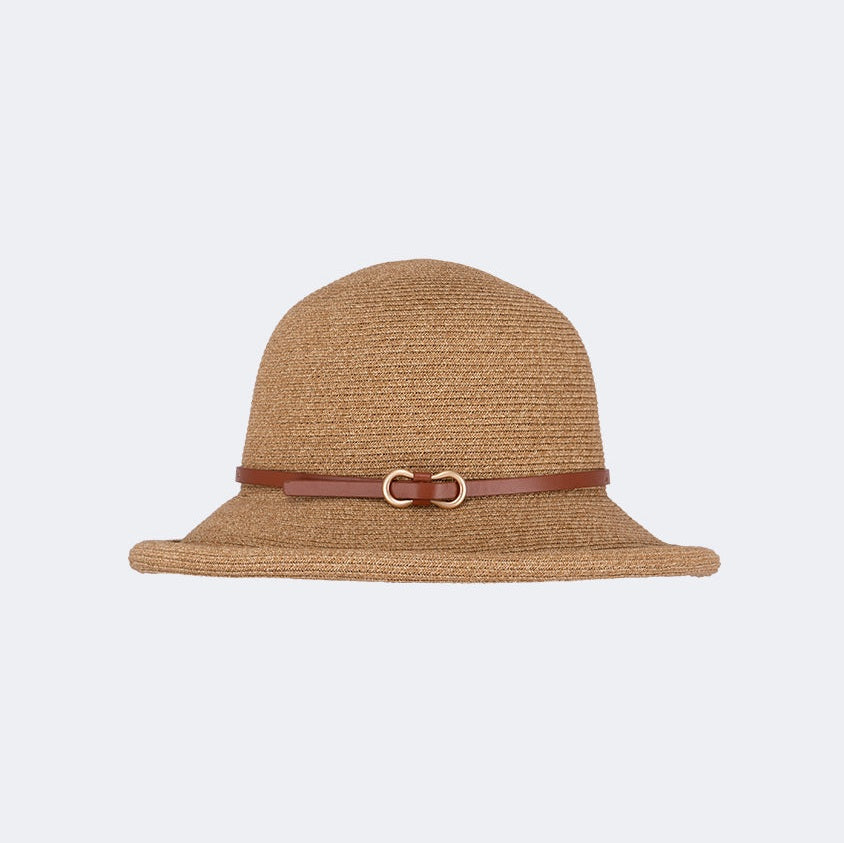 Oil And Gaz Stylish Women Beach Straw Hat Beige - Medaid International