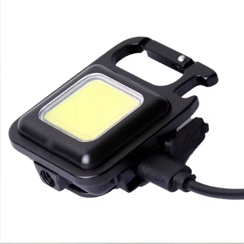 (NET) Rechargeable Super Bright LED Keychan Flashlight Small Pocket Flashlight