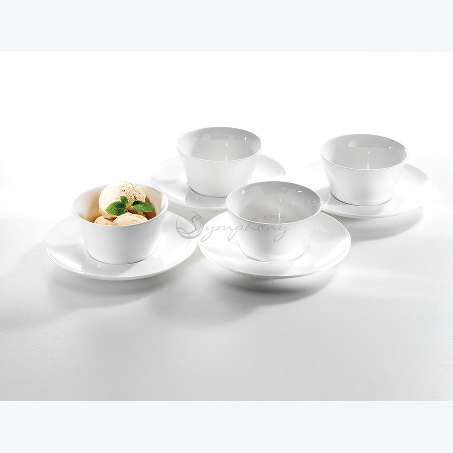 Symphony dessert plate/saucer set of 4