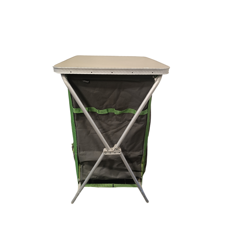 Camping shelf with interion space for optimal storage by Crivit