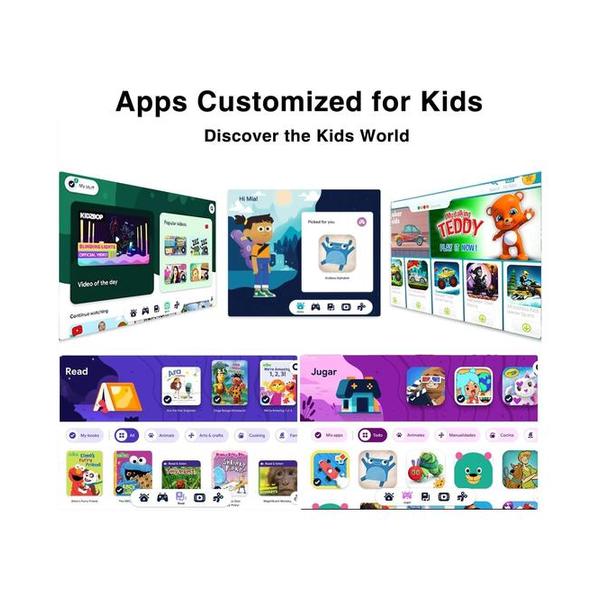 DOOGEE U9 Kid Tablet 10.1 inch HD Kids Tablet, 7GB+64GB/TF 1TB Quad Core, Android 13 Tablet for Kids 3-7 with 5060mAh |WiFi-6 |BT 5.0| Dual Camera |OTG| Widevine L1 + 1 Year Warranty