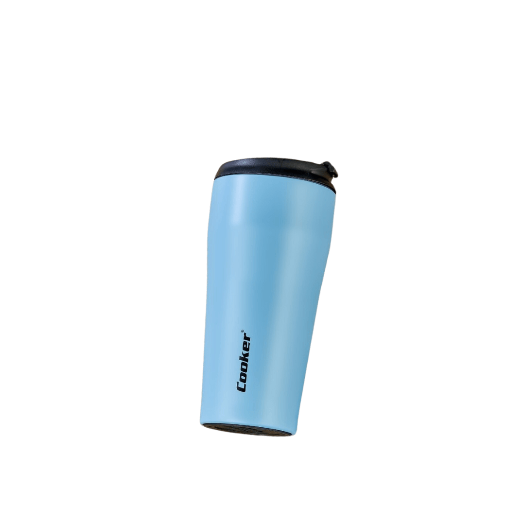 Double Layer Stainless Steel Powder Thermos 400ml Cool Blue