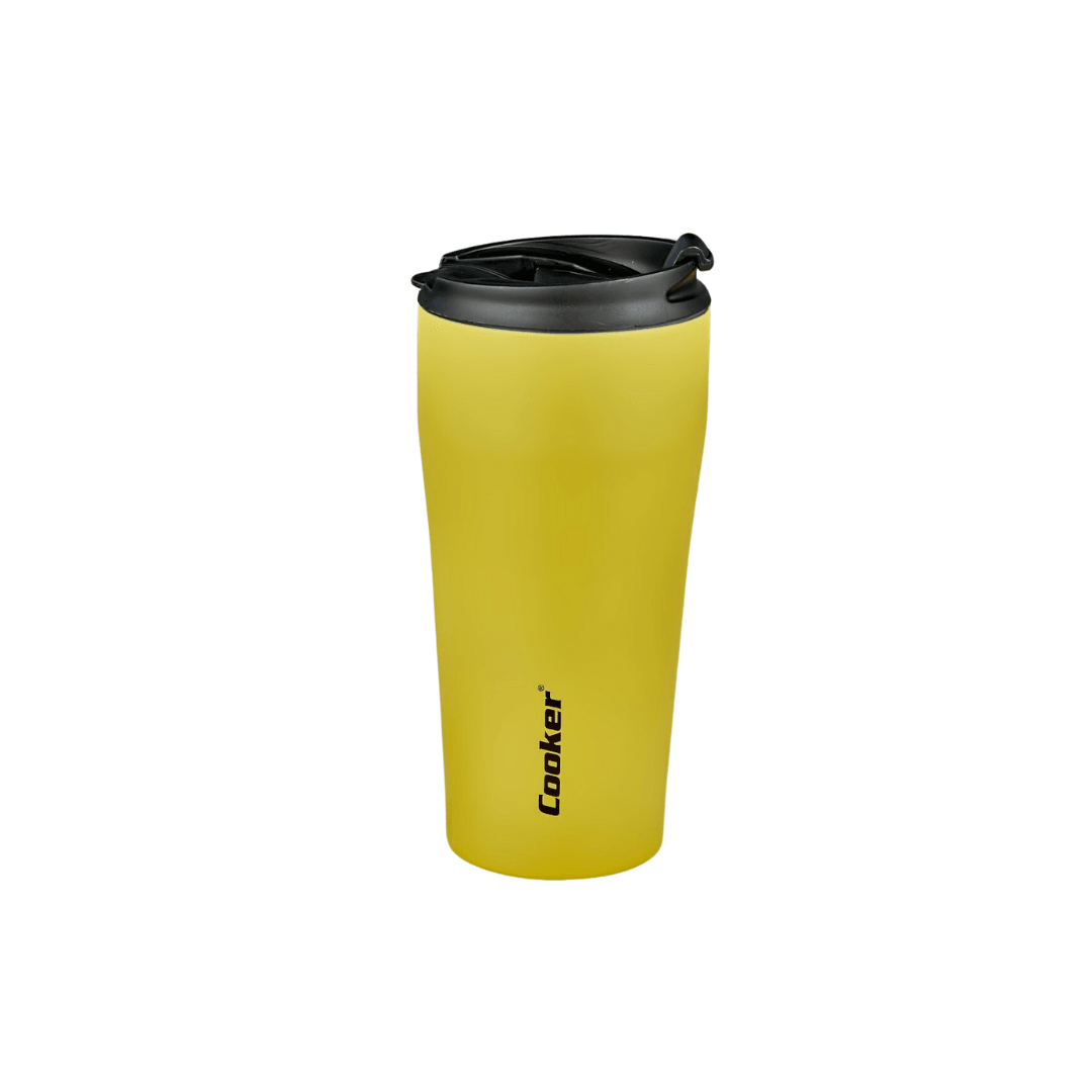 Double Layer Stainless Steel Powder Thermos 400ml Yellow
