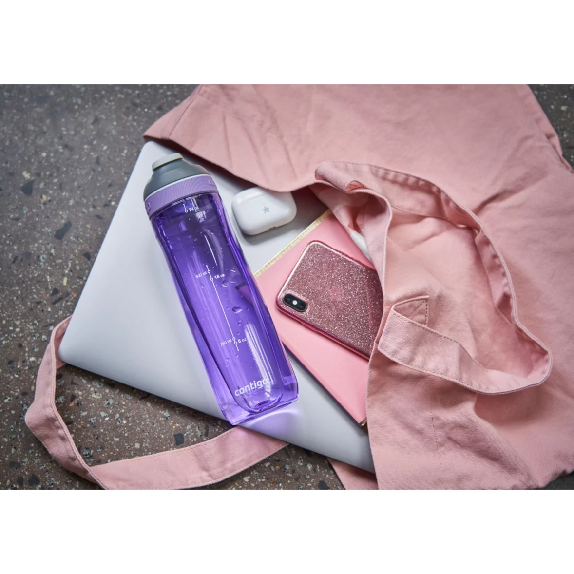 Contigo Cortland AUTOSEAL™ Water Bottle, 720 ml (Grapevine)