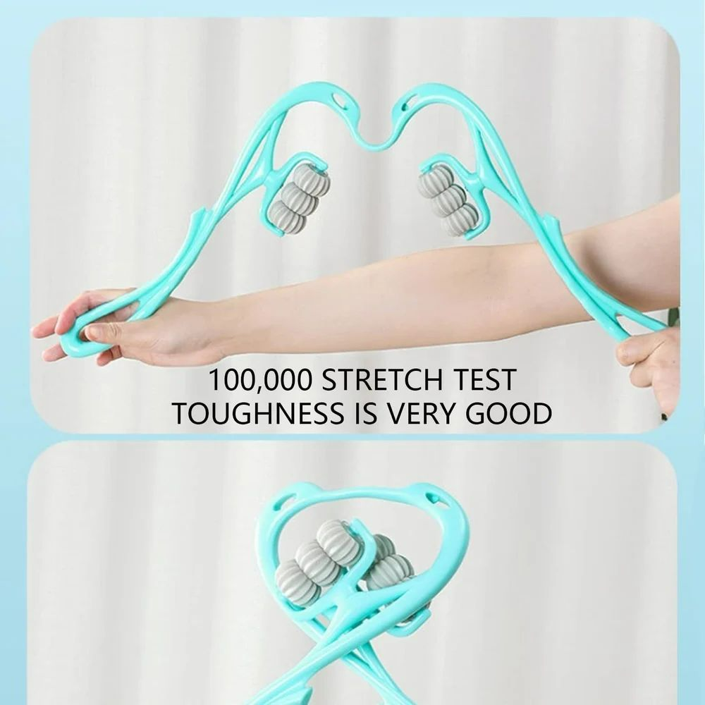Hand Neck Massager with Rollers, 6 Wheel Neck Massager for Pain Relief Deep Tissue - Medaid International