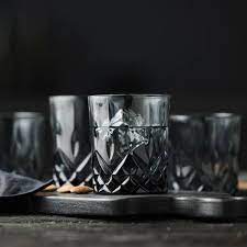 Lyngby Glass Whisky Glass Sorrento 32cl 4pcs Smoke