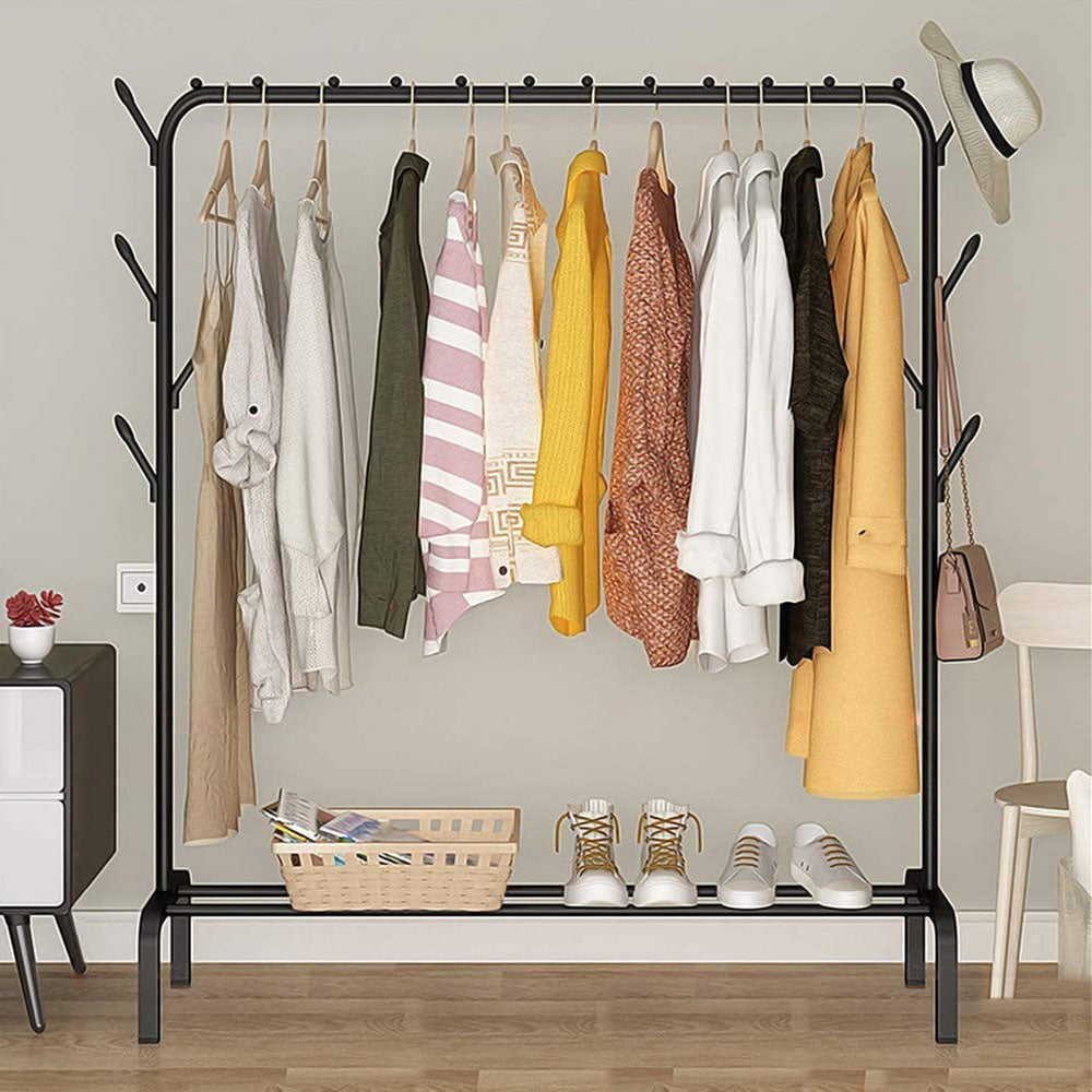 Clothes Stand with Shoe Rack with Wheels YP:603