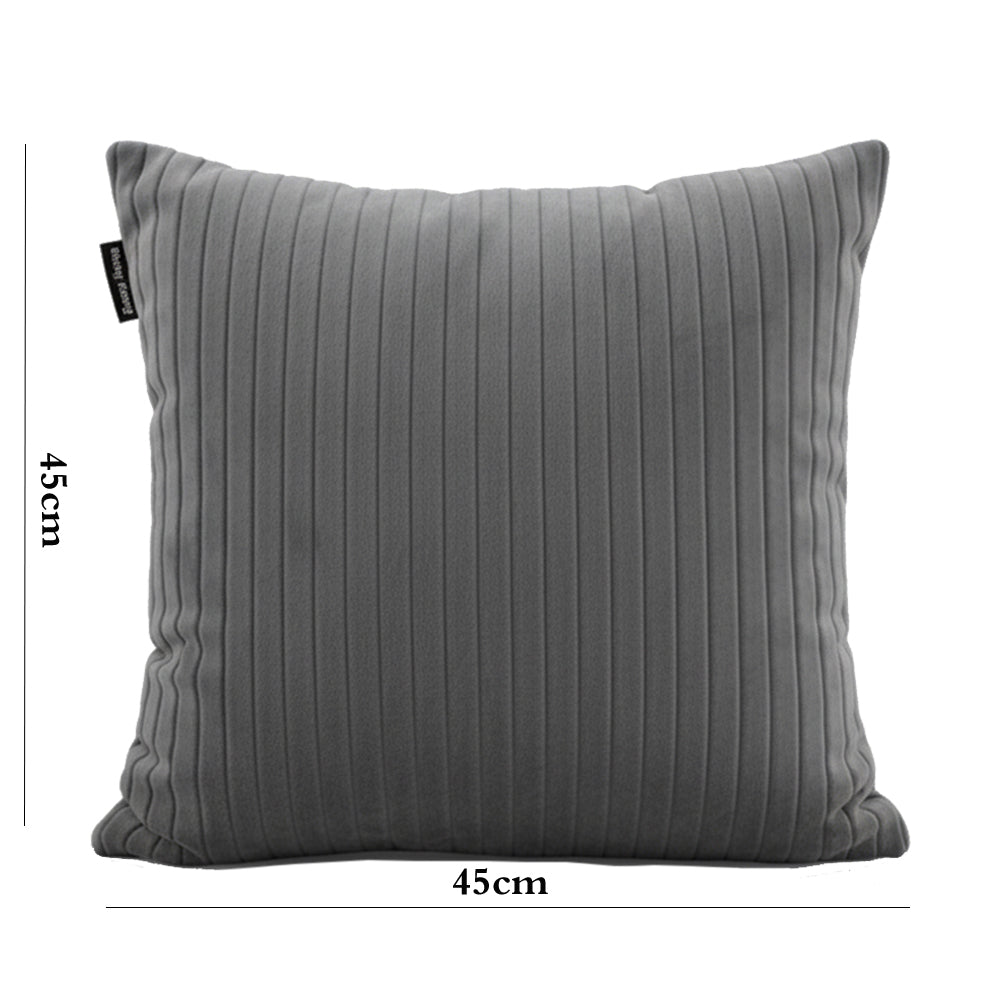 Danny Home Danny Home Velvet Fabric Cushion – Dark Grey 45x45cm