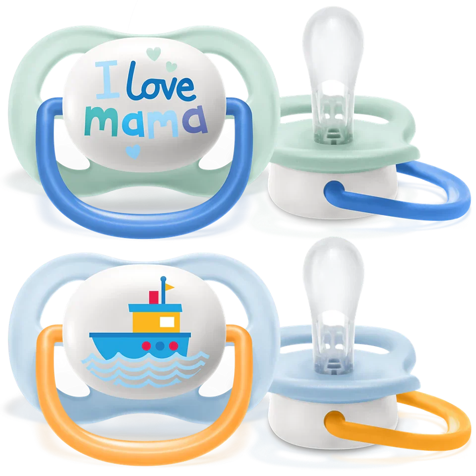 Avent - Ultra Air Soother Ilove Mama - 0-6m - Boy
