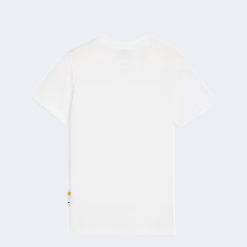 Puma Scuderia Ferrari Race Boys Lifestyle T-Shirt White - Medaid International