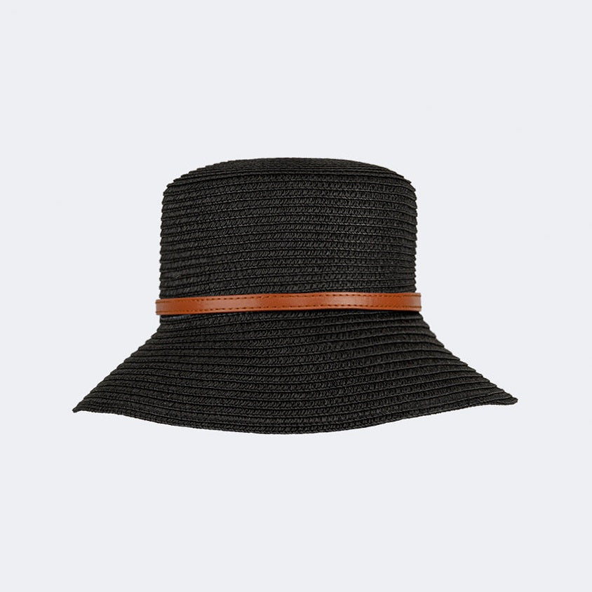 Top Ten Stylish Women Beach Panama Hat Black/Begie - Medaid International