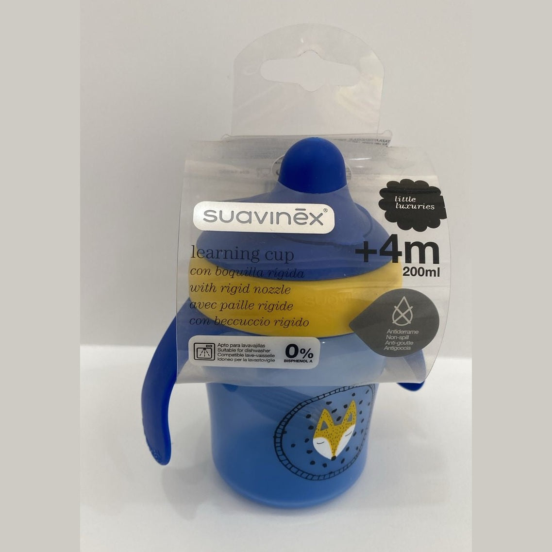 Suavinex Learning Cup with Rigid Nozzle 4M+ 200ML