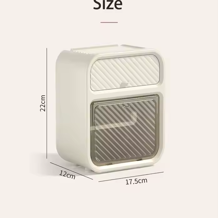 2 in 1 Tissue Box with Storage Drawer(Wall Mounted)