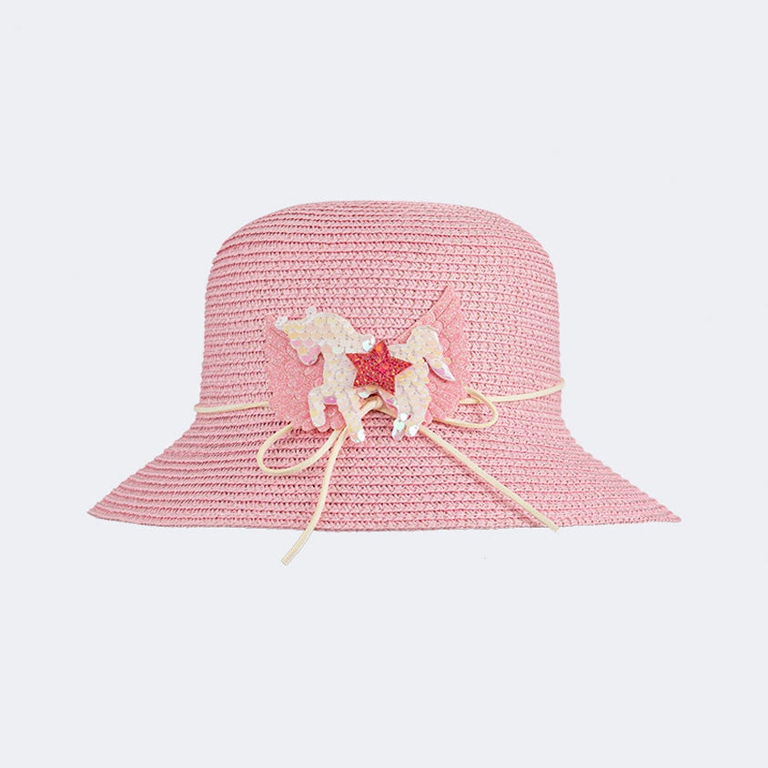 Oil And Gaz Stylish Kids-Girls Beach Cordobes Hat Pink - Medaid International