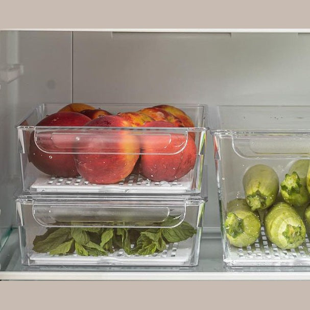 Ultra Clear Ref Organizr w Strainer & Cover 20x32.5x7cm