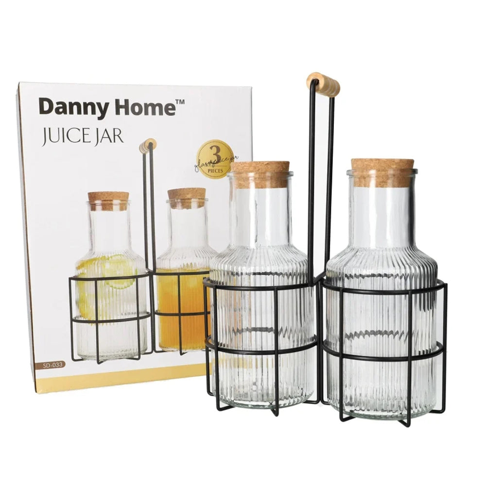 Danny Home Glass Juice Jar with Stand
