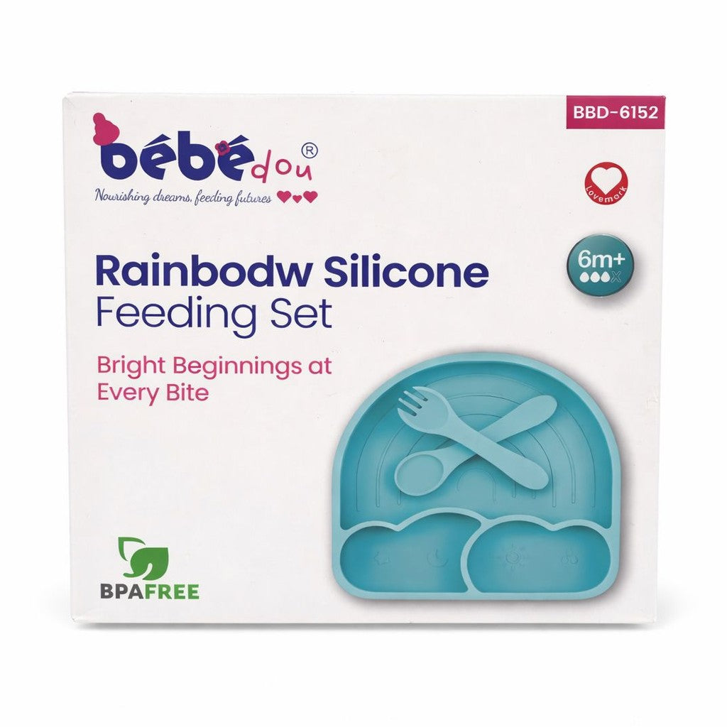 Bebedou Rainbow Silicone Feeding Set 6M+