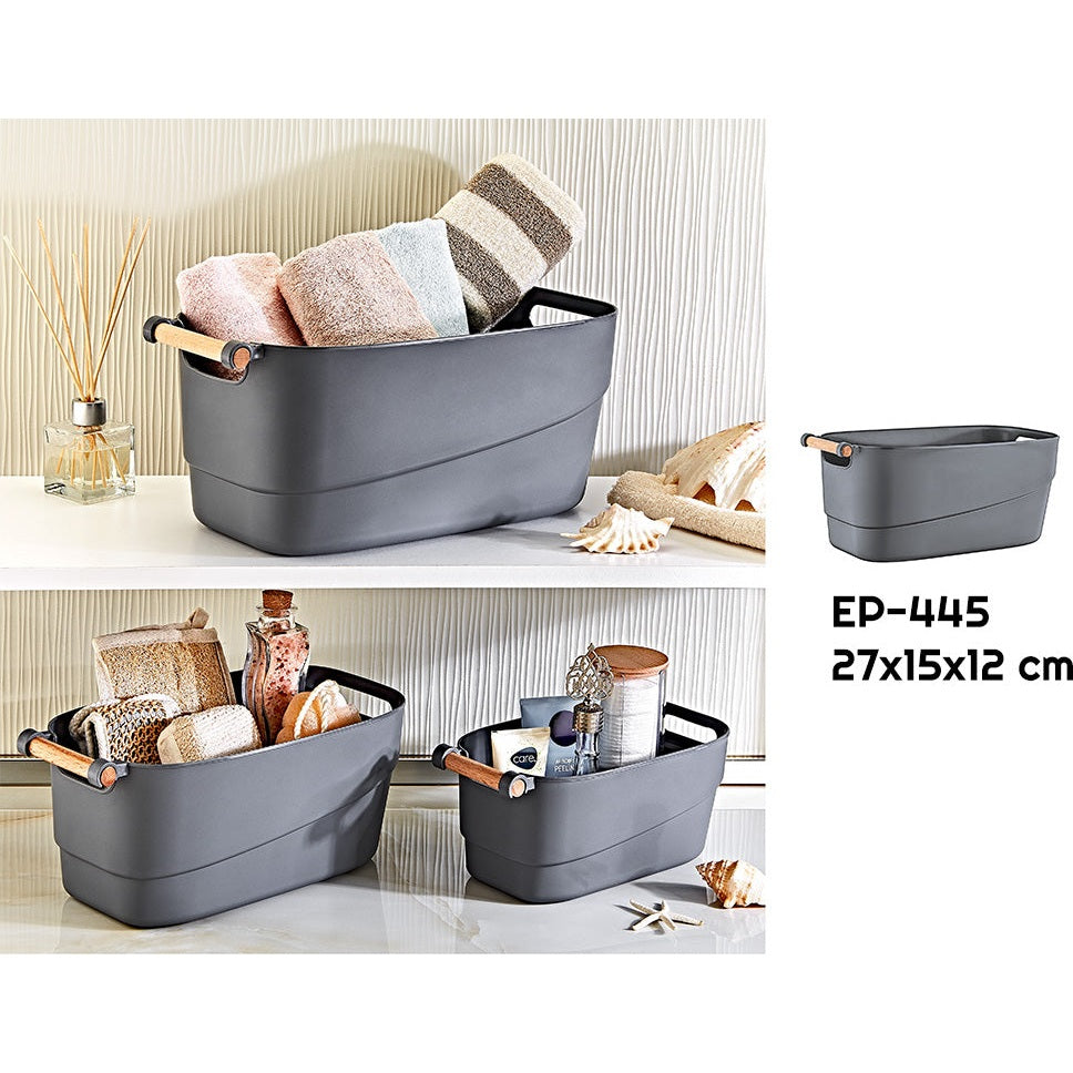 Retro Basket 5L with Wooden Handle