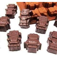 Silicone Robot Mold for Chocolate Crafting, Food Grade, Heat Resistant