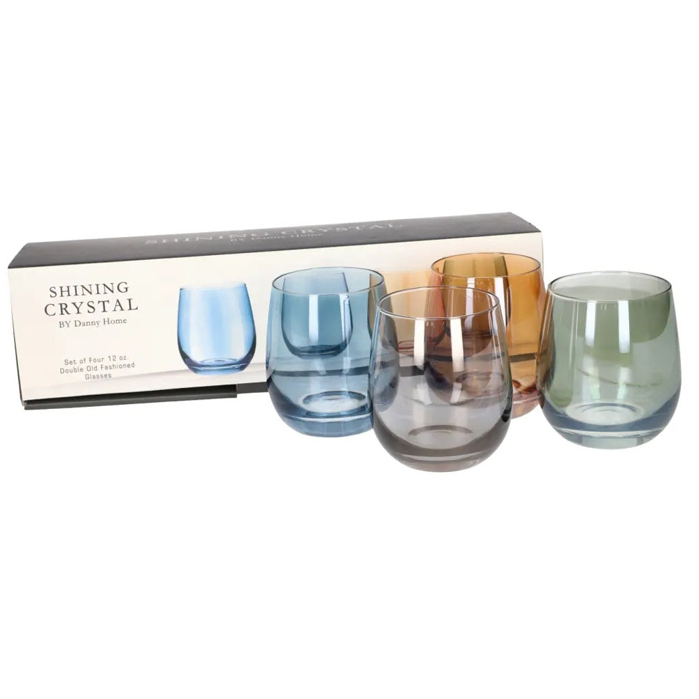 Danny Home 4-Pieces Crystal Glasses 410ml