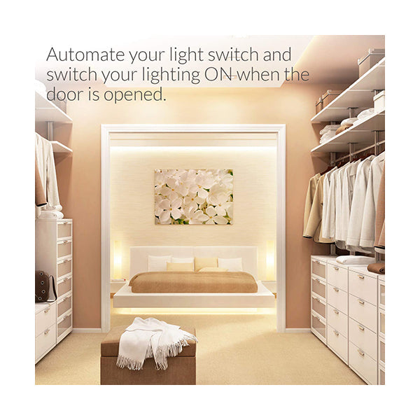 AduroSmart ERIA Smart Home Door Window Sensor, Wireless Contact Sensor, Zigbee Hub Required, Work with Alexa/Google Assistant/Shortcuts/Smart Things/Echo Plus